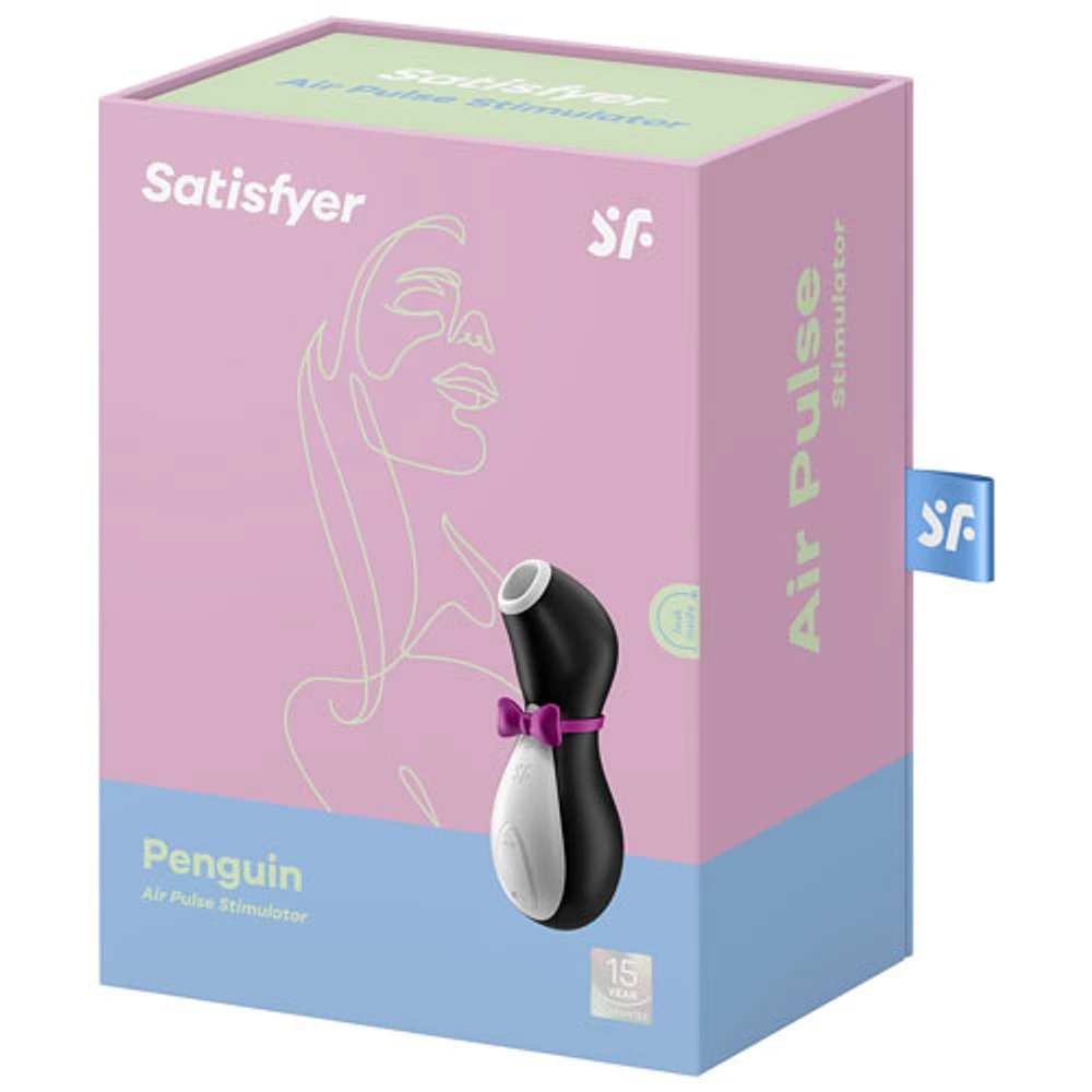 Stimulateur à l'air en forme de pingouin Satisfyer Pleasure - Noir/Blanc
