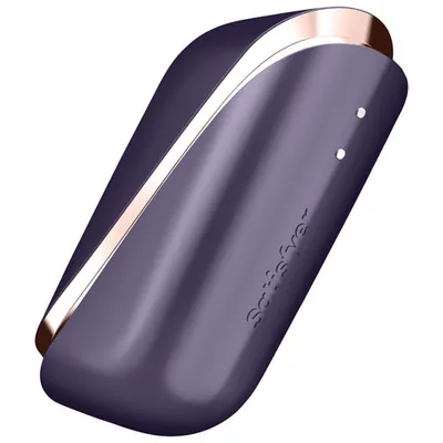 Satisfyer Traveler Pleasure Air Stimulator - Aubergine/Rose Gold