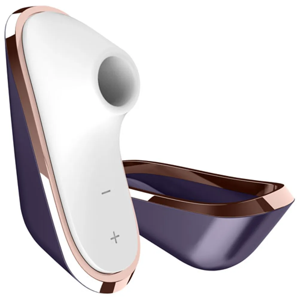 Satisfyer Traveler Pleasure Air Stimulator - Aubergine/Rose Gold