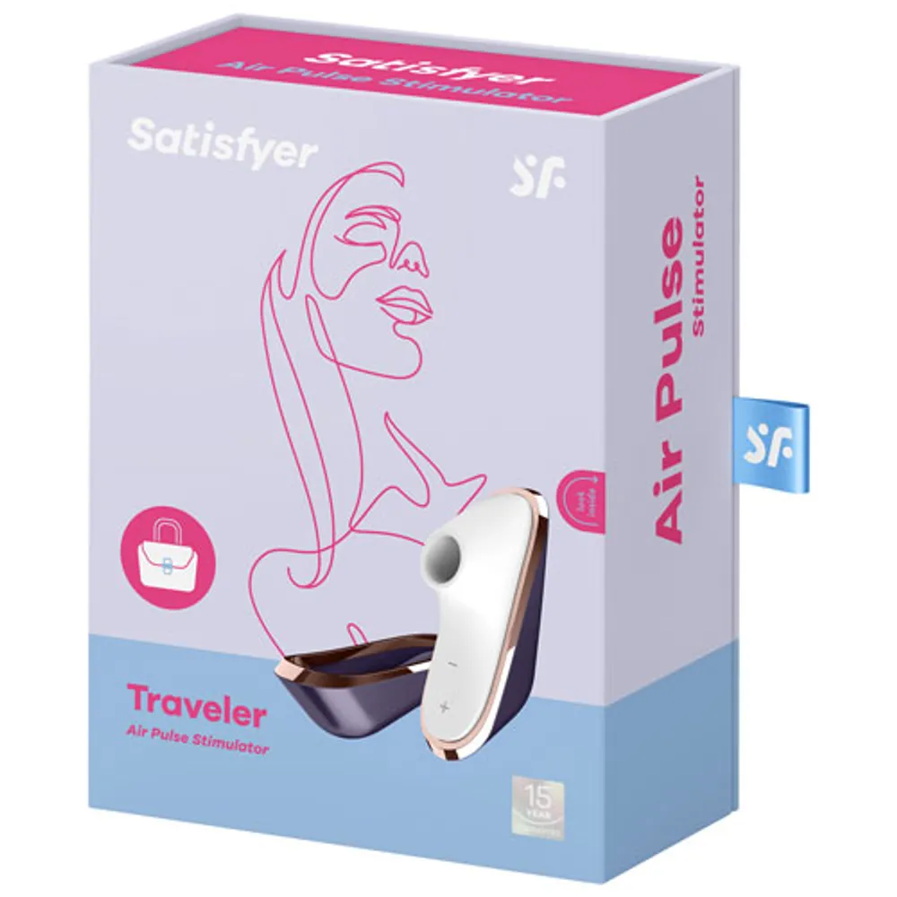 Satisfyer Traveler Pleasure Air Stimulator - Aubergine/Rose Gold