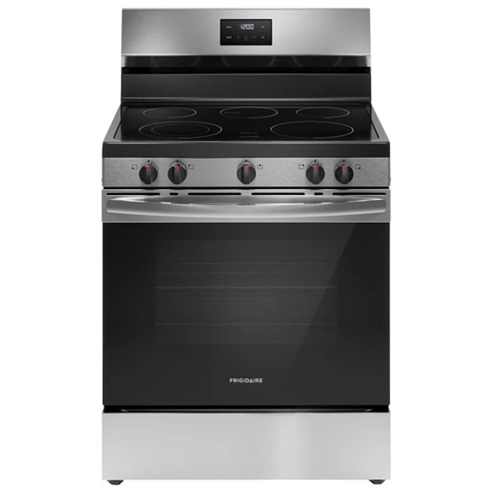 Cuisinière électrique autonome à 5 éléments de 5,3 pi³ et 30 po de Frigidaire (FCRE305CBS) - Inox