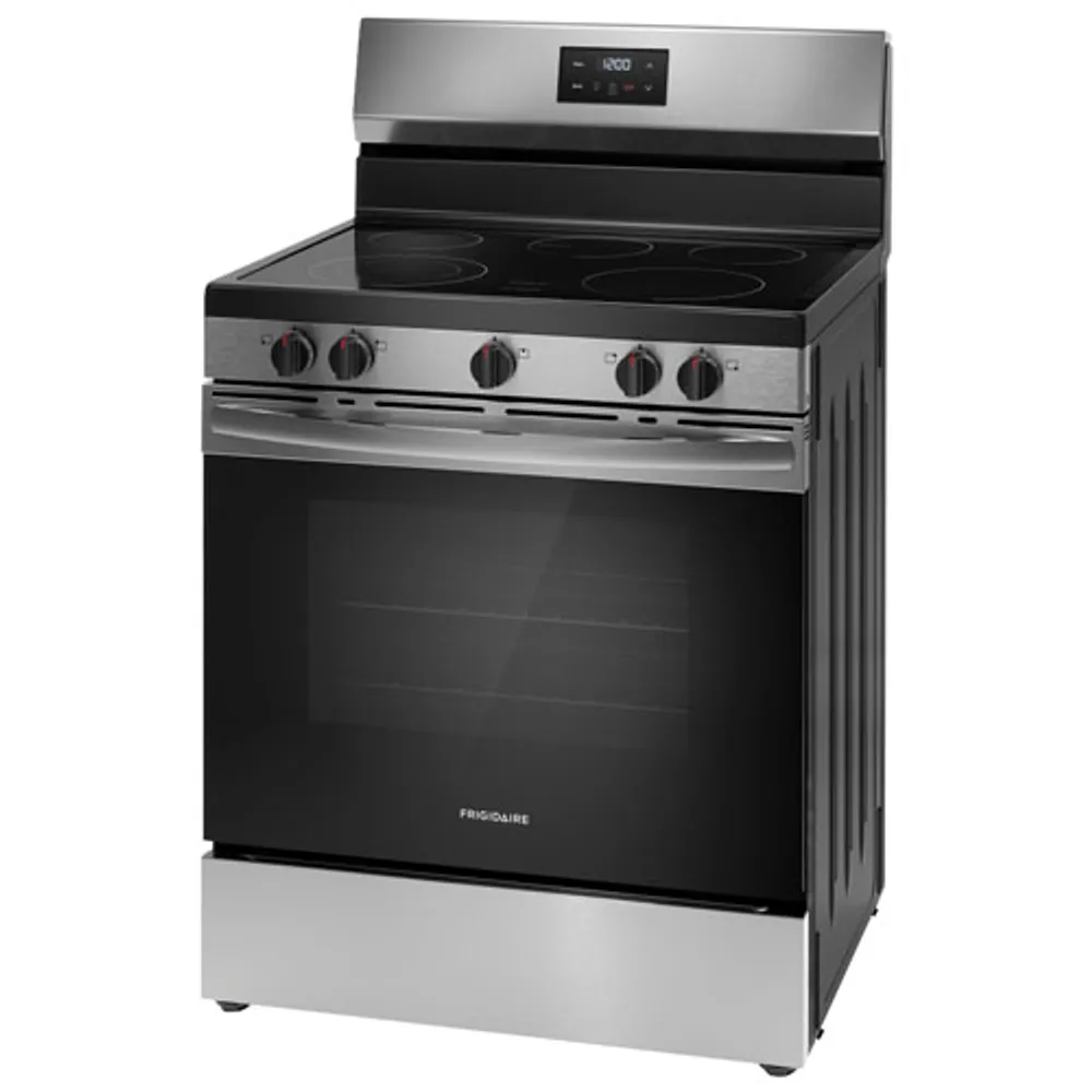 Cuisinière électrique autonome à 5 éléments de 5,3 pi³ et 30 po de Frigidaire (FCRE305CBS) - Inox