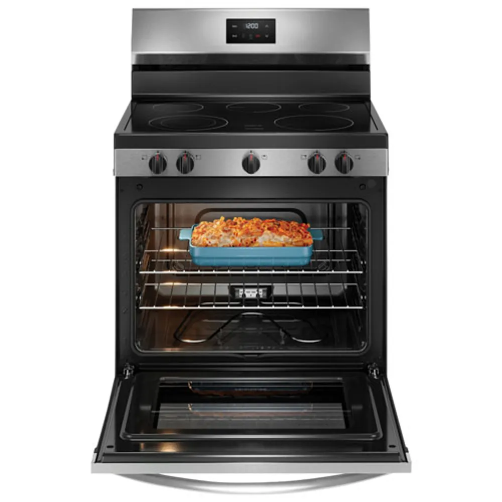 Frigidaire 30" 5.3 Cu. Ft. 5-Element Freestanding Electric Range (FCRE305CBS) - Stainless Steel