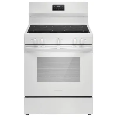 Frigidaire 30" 5.3 Cu. Ft. 5-Element Freestanding Electric Range (FCRE305CBW) - White