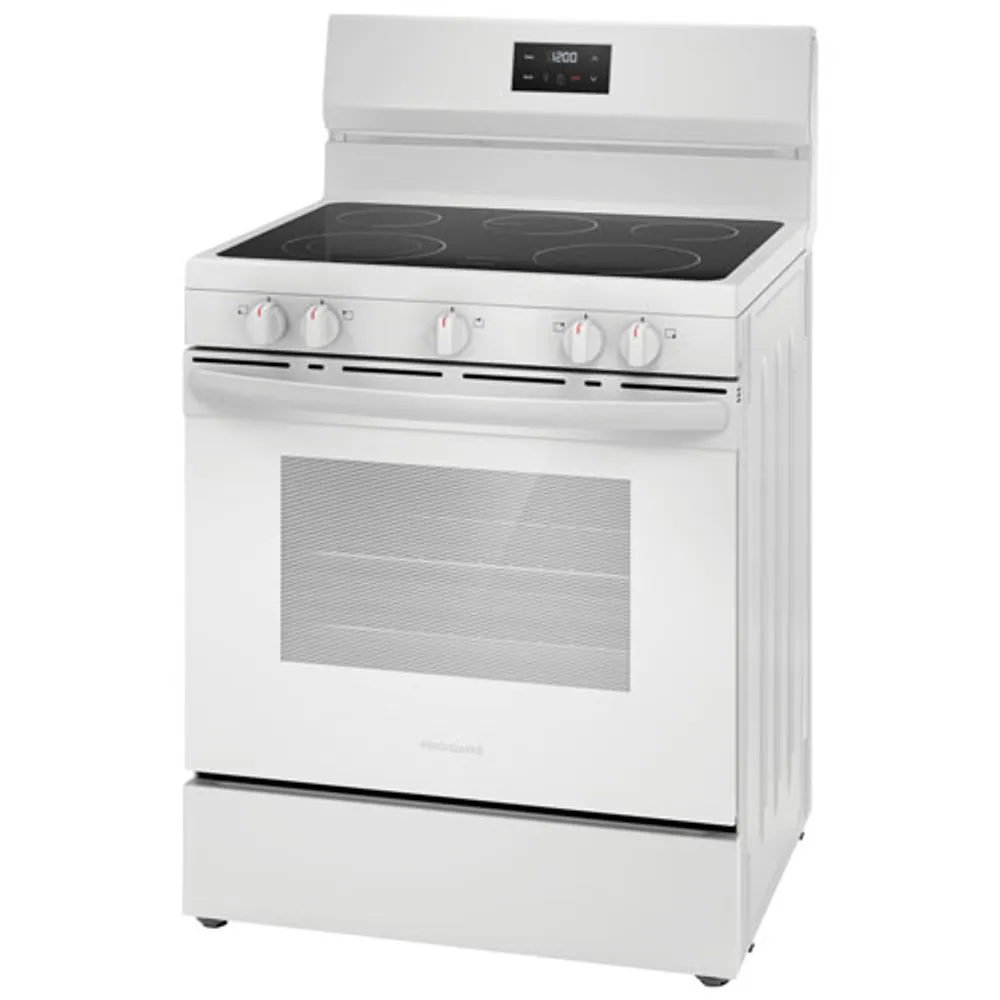 Frigidaire 30" 5.3 Cu. Ft. 5-Element Freestanding Electric Range (FCRE305CBW) - White