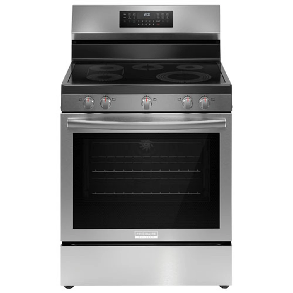 Frigidaire Gallery 30" 5.3 Cu. Ft. 5-Element Freestanding Electric Range (GCRE306CBF) - Stainless Steel