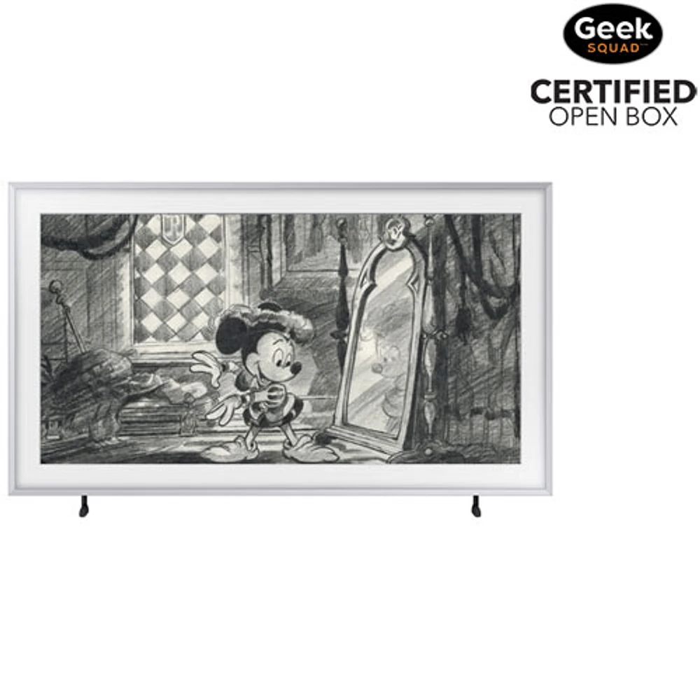 Boîte ouverte - Téléviseur intelligent Tizen HDR QLED UHD 4K de 75 po The Frame de Samsung (QN75LS03BSFXZC) - Édition Disney - 2023