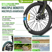 Gyrocopters Amaze Foldable Electric City Bike ( 420W Peak Motor/ 70 km PAS Range/ 32 km/h Top Speed)