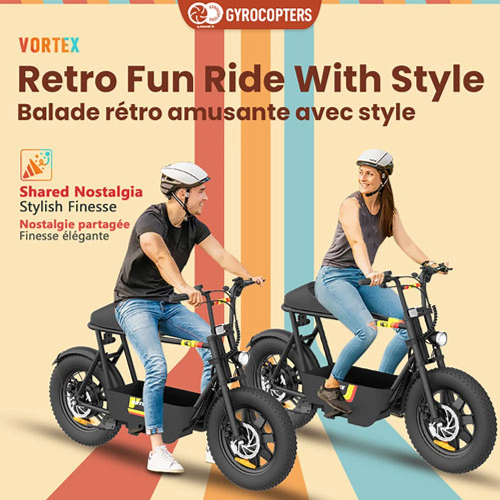 Gyrocopters Vortex Electric Scooter (470W Peak Motor/ 28 km Range/ 32 km/h Top Speed)