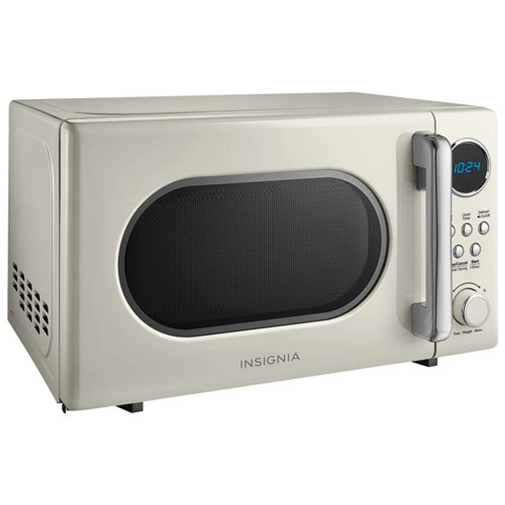Insignia Retro 0.7 Cu. Ft. Retro Compact Microwave (NS-MW7RM5-C) - Cream - Only at Best Buy