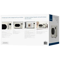 Insignia Retro 0.7 Cu. Ft. Retro Compact Microwave (NS-MW7RM5-C) - Cream - Only at Best Buy