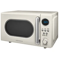 Insignia Retro 0.7 Cu. Ft. Retro Compact Microwave (NS-MW7RM5-C) - Cream - Only at Best Buy