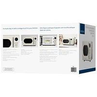 Insignia Retro 0.7 Cu. Ft. Retro Compact Microwave (NS-MW7RM5-C) - Cream - Only at Best Buy