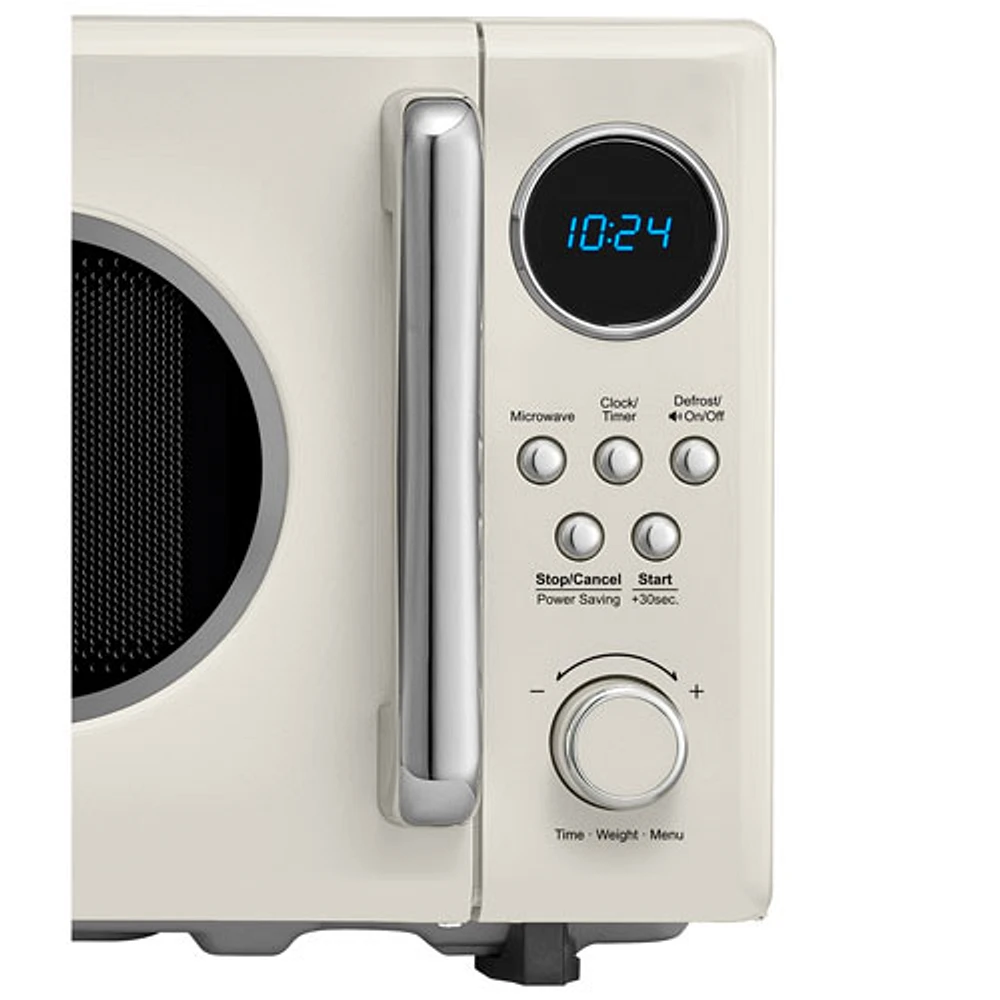 Insignia Retro 0.7 Cu. Ft. Retro Compact Microwave (NS-MW7RM5-C) - Cream - Only at Best Buy