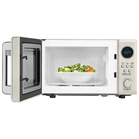 Insignia Retro 0.7 Cu. Ft. Retro Compact Microwave (NS-MW7RM5-C) - Cream - Only at Best Buy