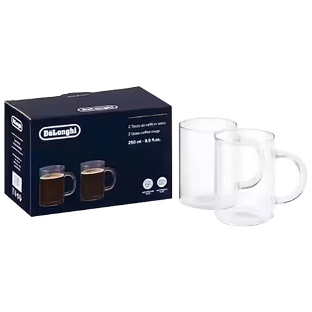 Tasses à café long en verre de De'Longhi - Ensemble de 2