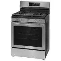 Frigidaire Gallery 30" 5.1 Cu. Ft. True Convection Freestanding Gas Air Fry Range (GCRG3060BF) - SS