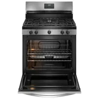 Cuisinière à gaz autonome à 5 brûleurs 5,1 pi³ 30 po de Frigidaire (FCRG3052BS) - Acier inoxydable