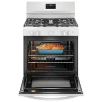 Frigidaire 30" 5.1 Cu. Ft. 5-Burner Freestanding Gas Range (FCRG3052BW) - White