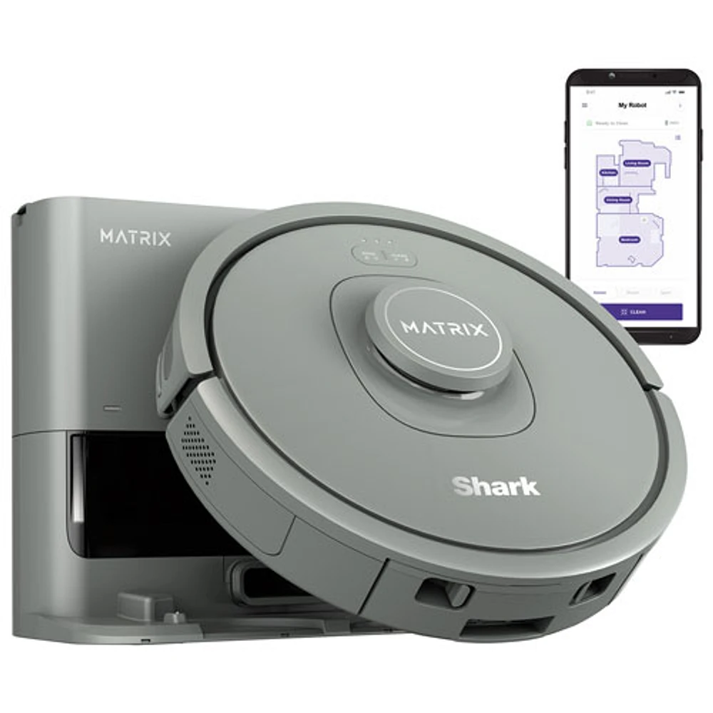 Shark Matrix Self-Empty Robot Vacuum (RV2300SCA) - Grey