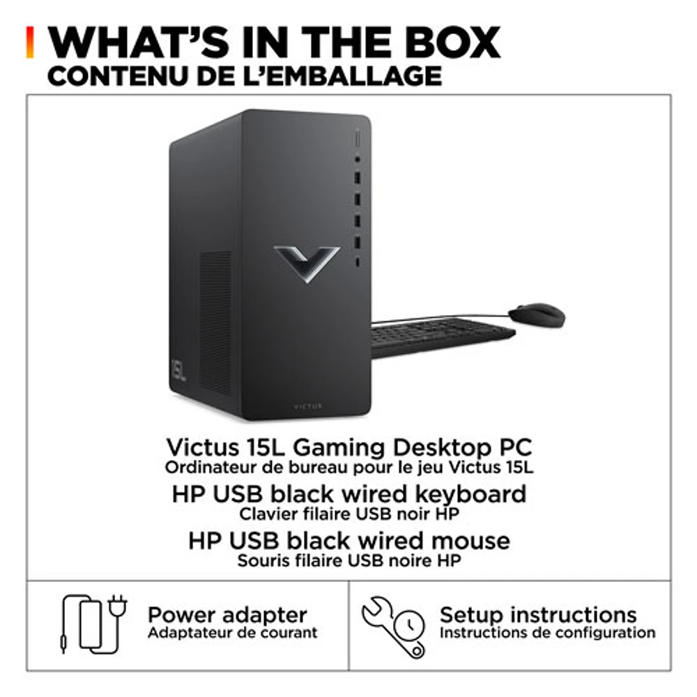 HP Victus Desktop Gaming PC (Intel Core i5-14400F/1TB SSD/16GB RAM/GeForce RTX 4060/Win 11) - Only at Best Buy