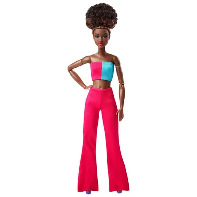 Mattel Barbie Looks Black Updo & Pink Pants Doll