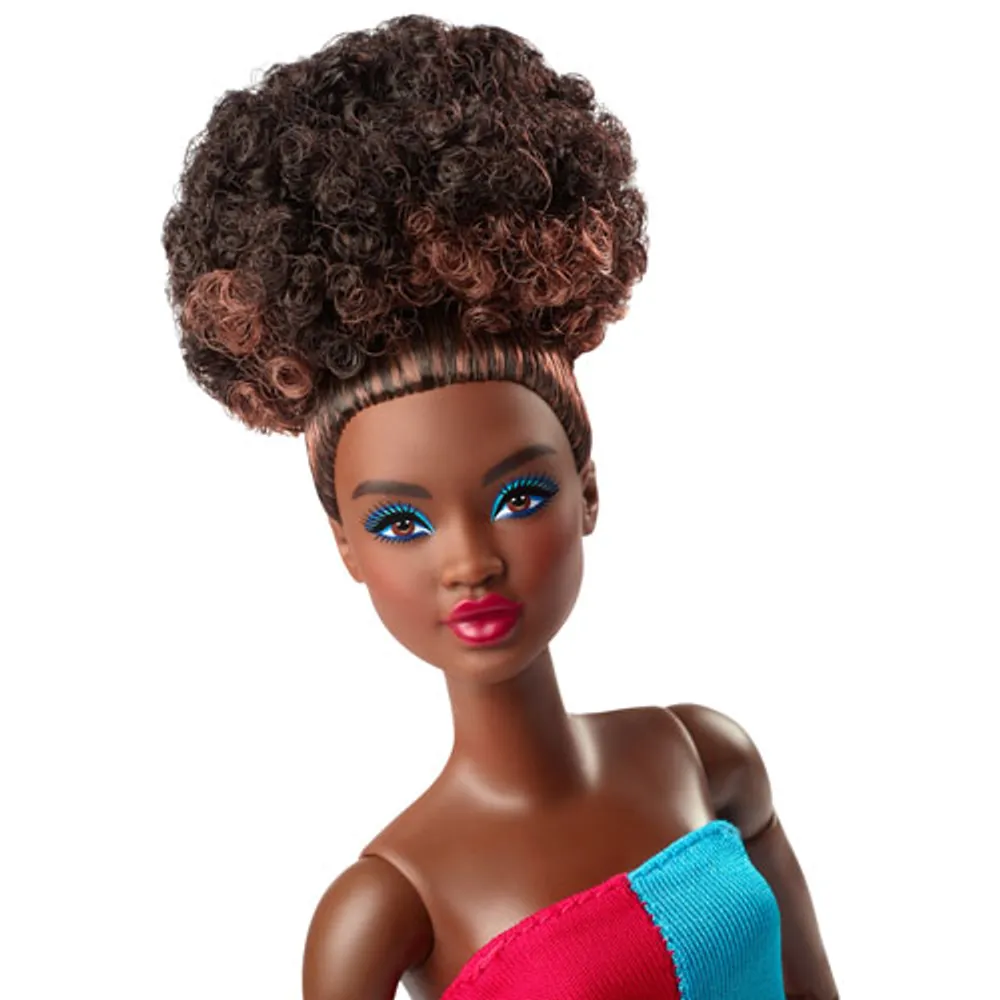 Mattel Barbie Looks Black Updo & Pink Pants Doll