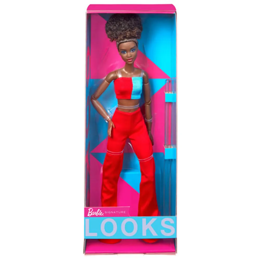 Mattel Barbie Looks Black Updo & Pink Pants Doll