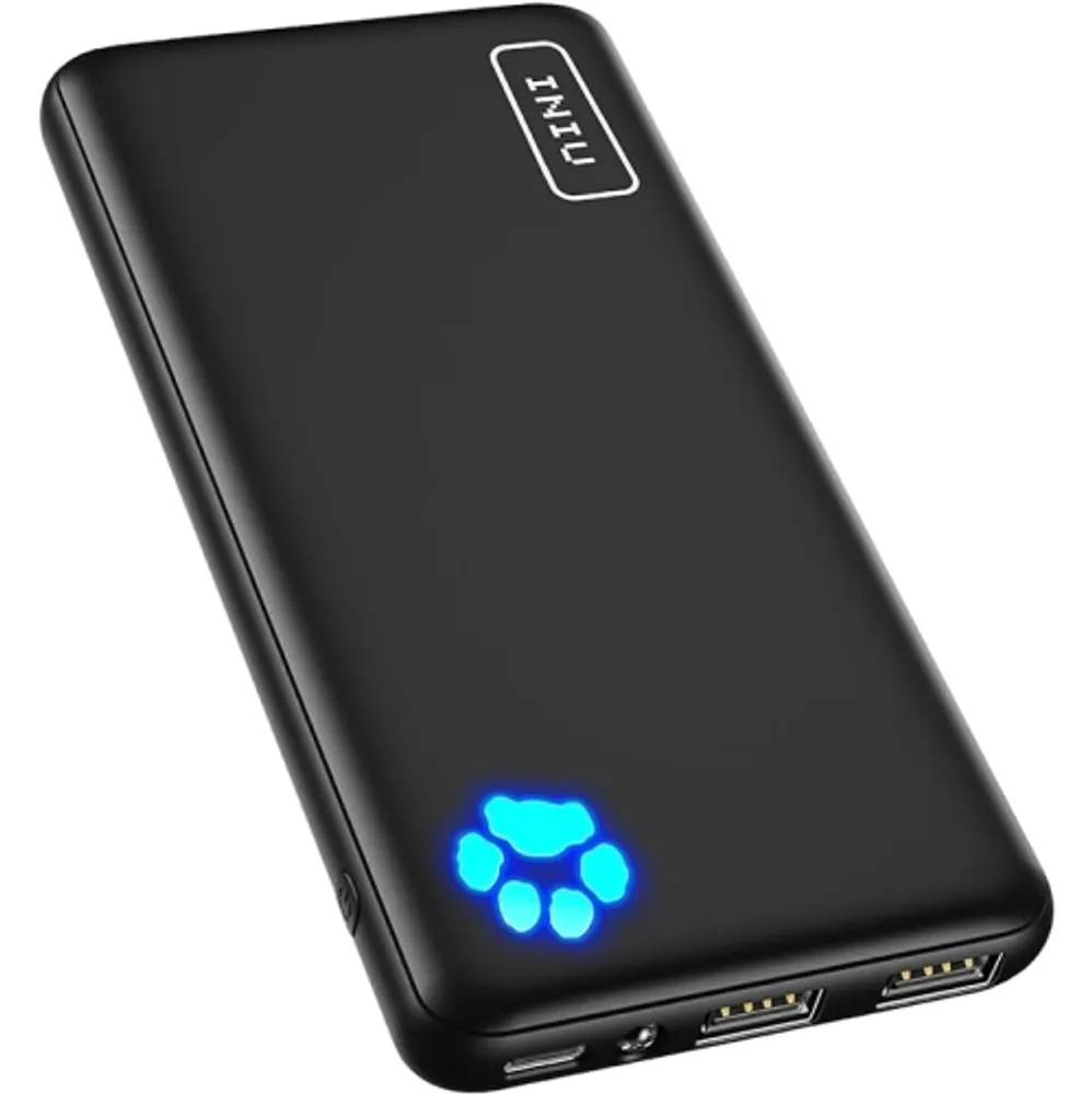 INIU B41 Portable Charger, 15W Fast Charging Slimmest 10,000mAh