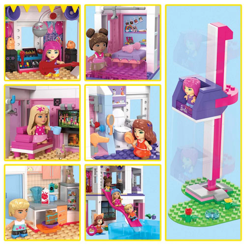 Mattel MEGA Barbie Colour Reveal Dreamhouse Building Set