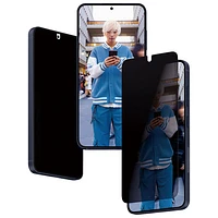 PanzerGlass DualPrivacy Glass Screen Protector for Galaxy S24 - Clear/Black
