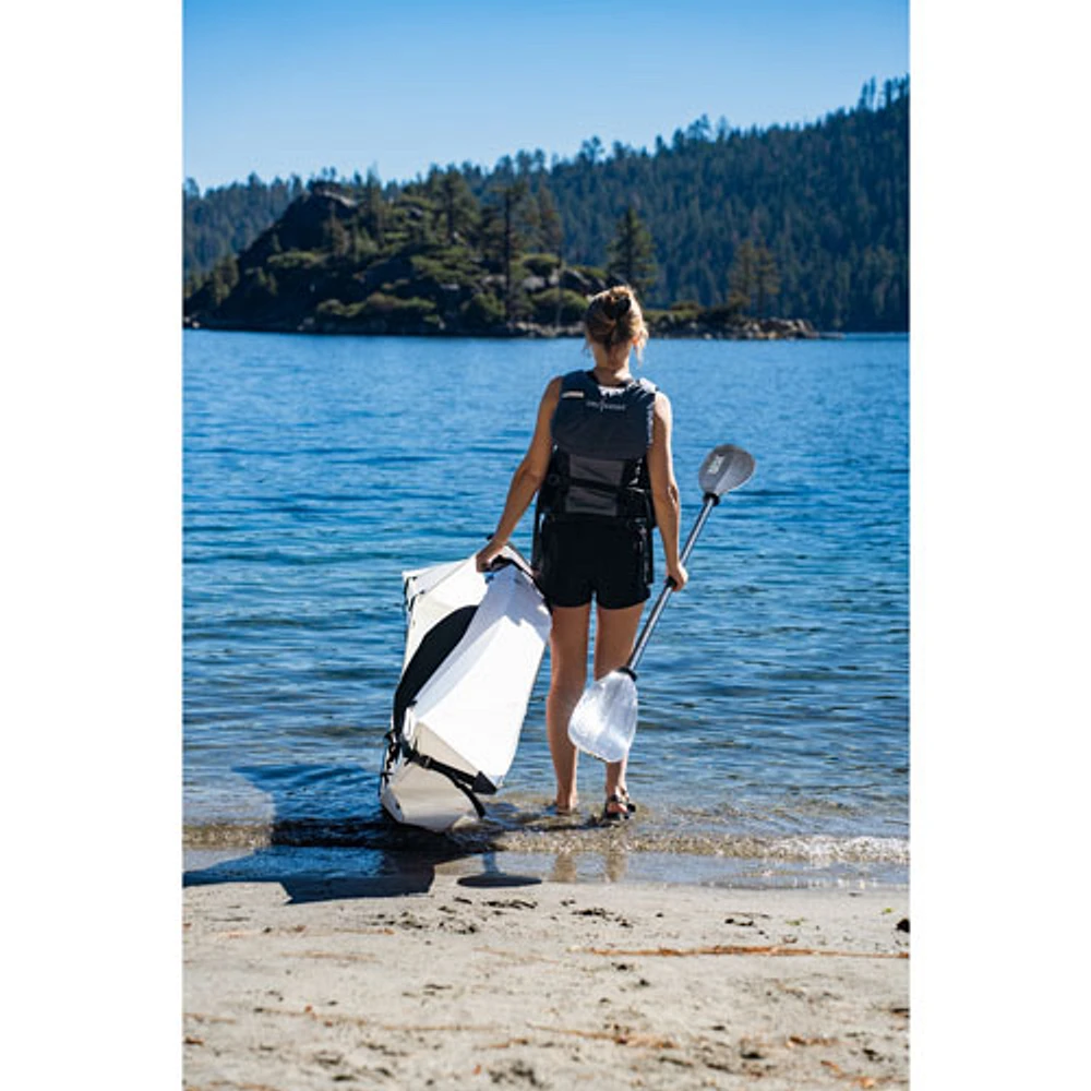 Oru Kayak Lake 9 ft. Foldable Kayak with Paddle - White