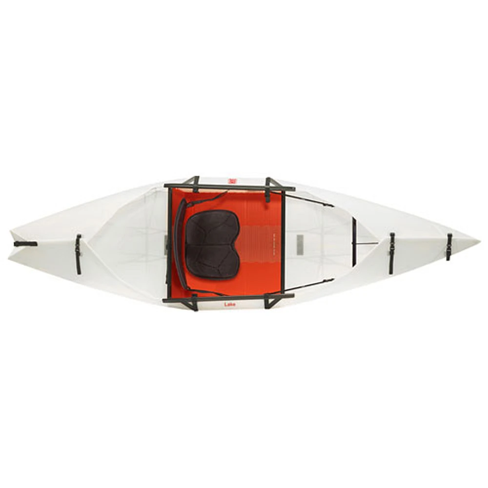 Oru Kayak Lake+ 9 ft. Foldable with Paddle - White