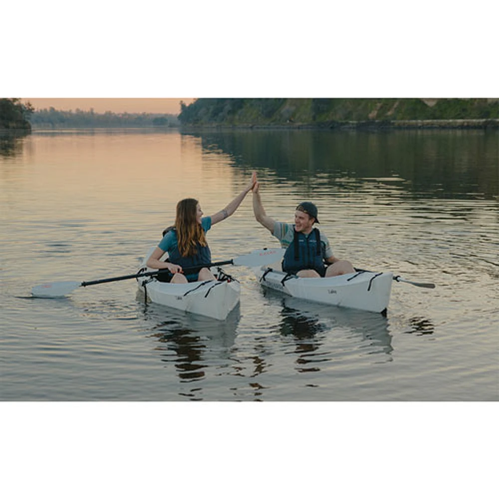 Oru Kayak Lake+ 9 ft. Foldable with Paddle - White