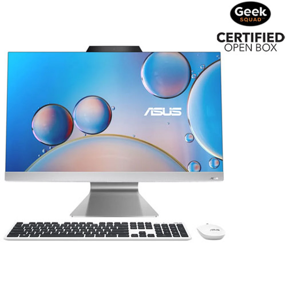 Open Box - ASUS 27" All-in-One PC - White (AMD Ryzen 5 7520U/512GB SSD/16GB RAM/Windows 11)