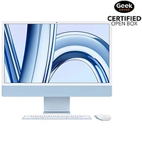 Open Box - Apple iMac 24" (Fall 2023) - Blue (Apple M3 Chip / 8-Core GPU / 256GB SSD / 8GB RAM) - En