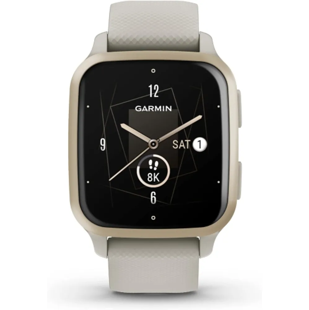 Garmin Venu 2S, Smaller-sized GPS Smartwatch with Advanced Health  Monitoring and Fitness Features, Slate Bezel with Graphite Case and  Silicone Band