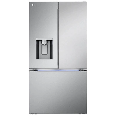 Boîte ouverte - Réfrigérateur intelligent à deux portes et à profondeur de comptoir MAX 26 pi³ 36 po de LG - Inox - Parfait état