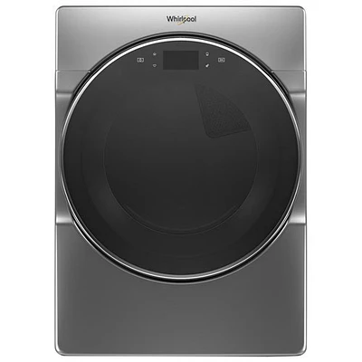 Open Box - Whirlpool 7.4 Cu. Ft. Electric Steam Dryer (YWED9620HC) -Chrome Shadow -Perfect Condition