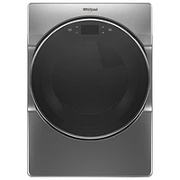 Open Box - Whirlpool 7.4 Cu. Ft. Electric Steam Dryer (YWED9620HC) -Chrome Shadow -Perfect Condition