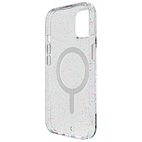 BodyGuardz Carve Fitted Hard Shell Case with MagSafe for iPhone 15 - Silver Sparkle