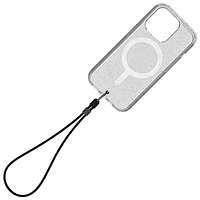 BodyGuardz Carve Fitted Hard Shell Case with MagSafe for iPhone 15 Pro - Silver Sparkle