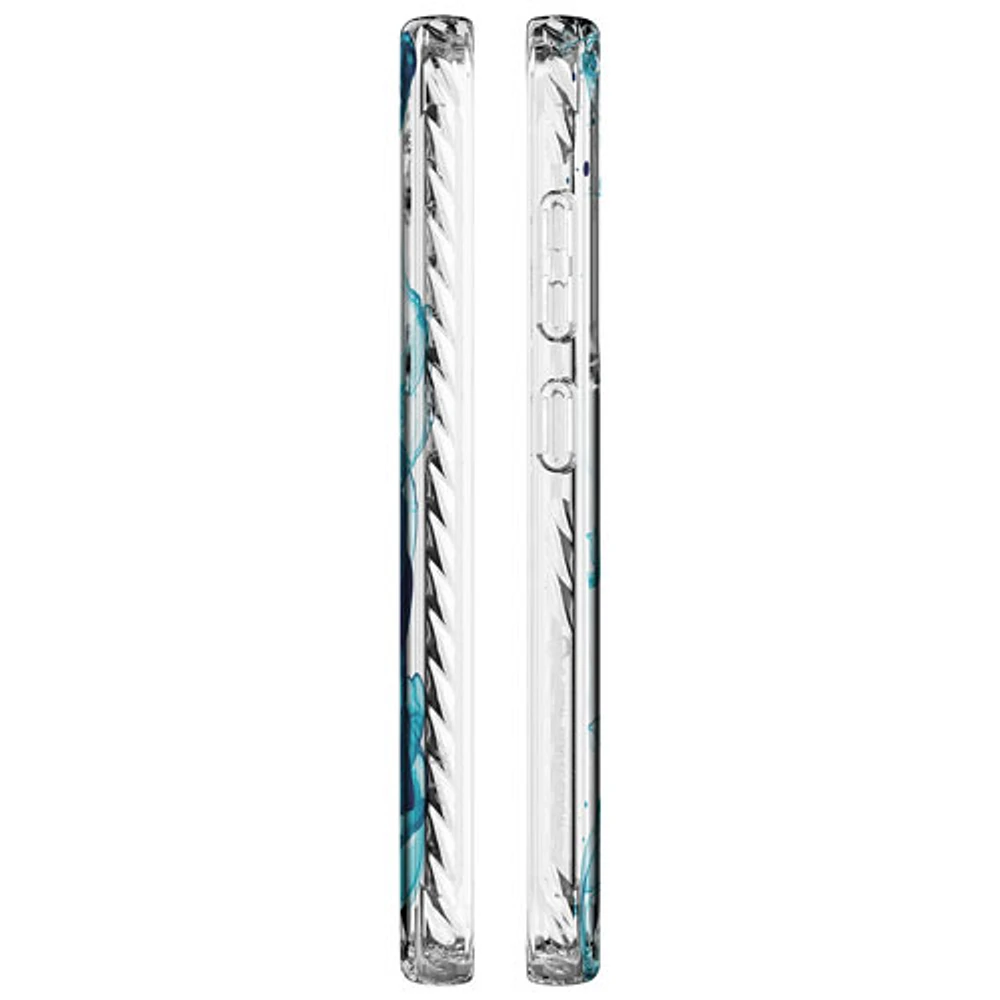 CLCKR Topaz Fitted Hard Shell Case for S24 - Blue/Clear