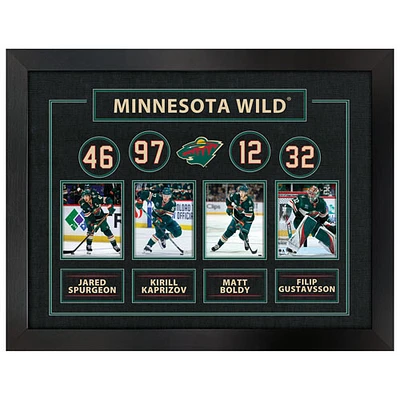 Frameworth - Minnesota Wild : Toile encadrée « The Best Collage » (31 x 22 po)