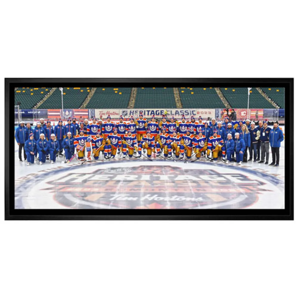 Frameworth Edmonton Oilers Heritage Classic Framed Canvas (31x16")