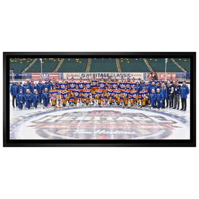 Frameworth Edmonton Oilers Heritage Classic Framed Canvas (31x16")
