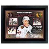 Frameworth Chicago BlackHawks: Connor Bedard First Game Framed Collage (28x37")