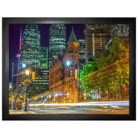 Frameworth Toronto Canada Old City New City Framed Canvas (34x26")