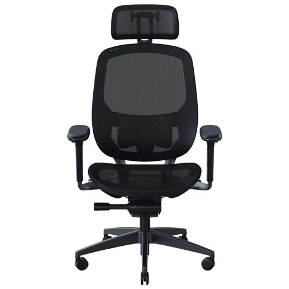 Fauteuil de jeu ergonomique en tissu maillé Fujin Pro de Razer - Noir