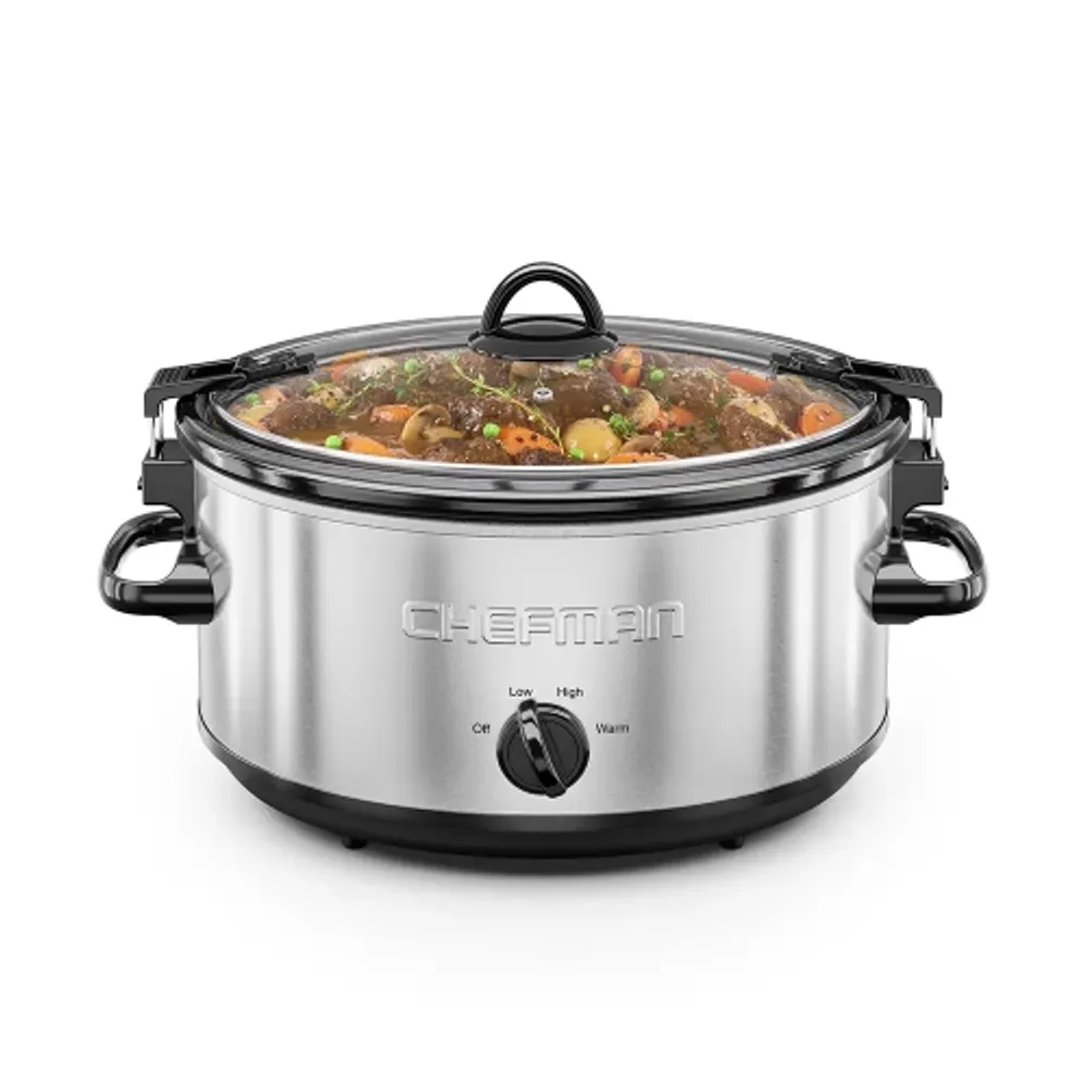 Crock-Pot 6-Quart Cook & Carry Slow Cooker, Programmable, Stainless Steel,  5.7 L